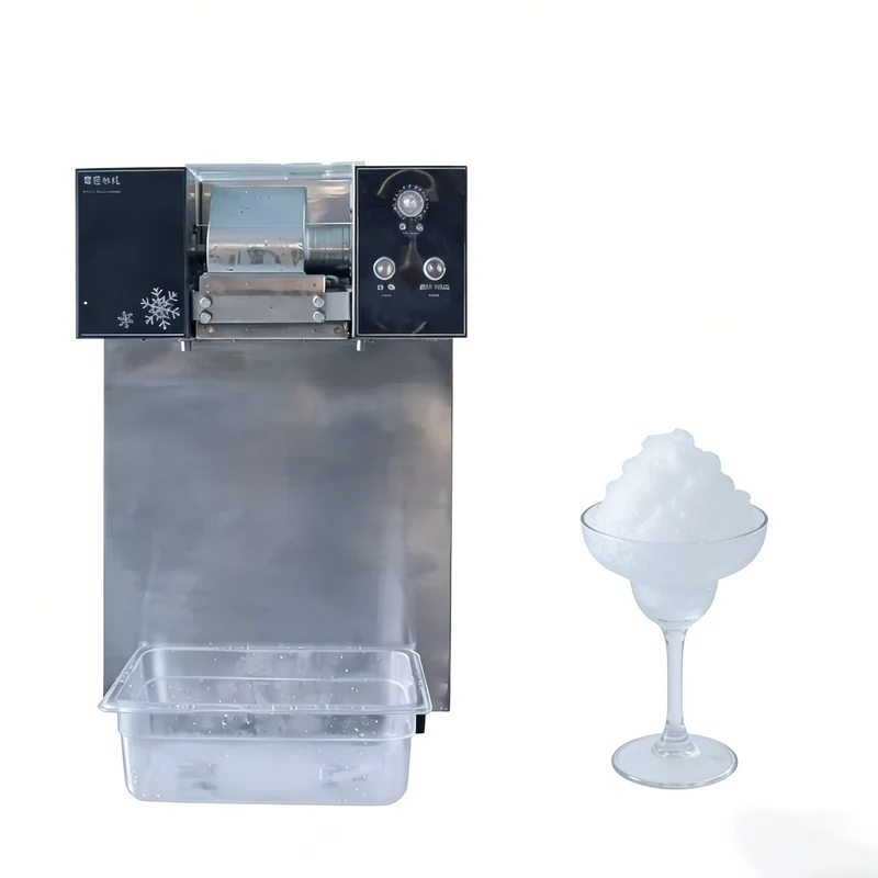 Ice Crushers Shavers Snowflake Electric Ice Machine-Eco-Friendly Low Power Consumption Stainless Steel Portable High Outdoor
