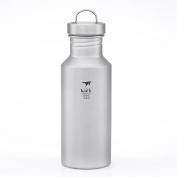 Titanium 550ml Ultralight Leakproof Sport Water Bottle Eco-Friendly Metal for Outdoor Camping Hiking