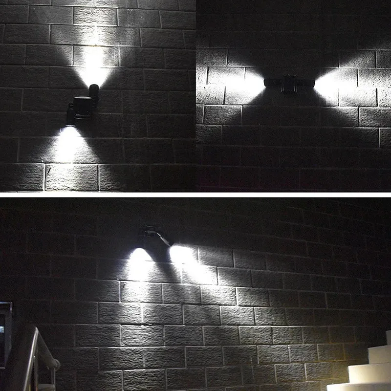 Two Adjustable Heads 180 Detection Angle 10W COB Waterproof LED Outdoor Motion Sensor Security Flood Lights