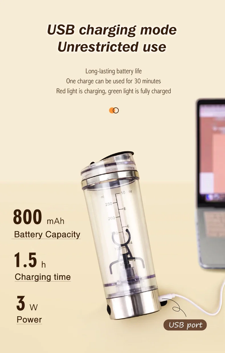 Ready to Ship New Design Personal Portable Rechargeable Small Blender Fresh Juice Mini Portable Blender Office Coffee Blender