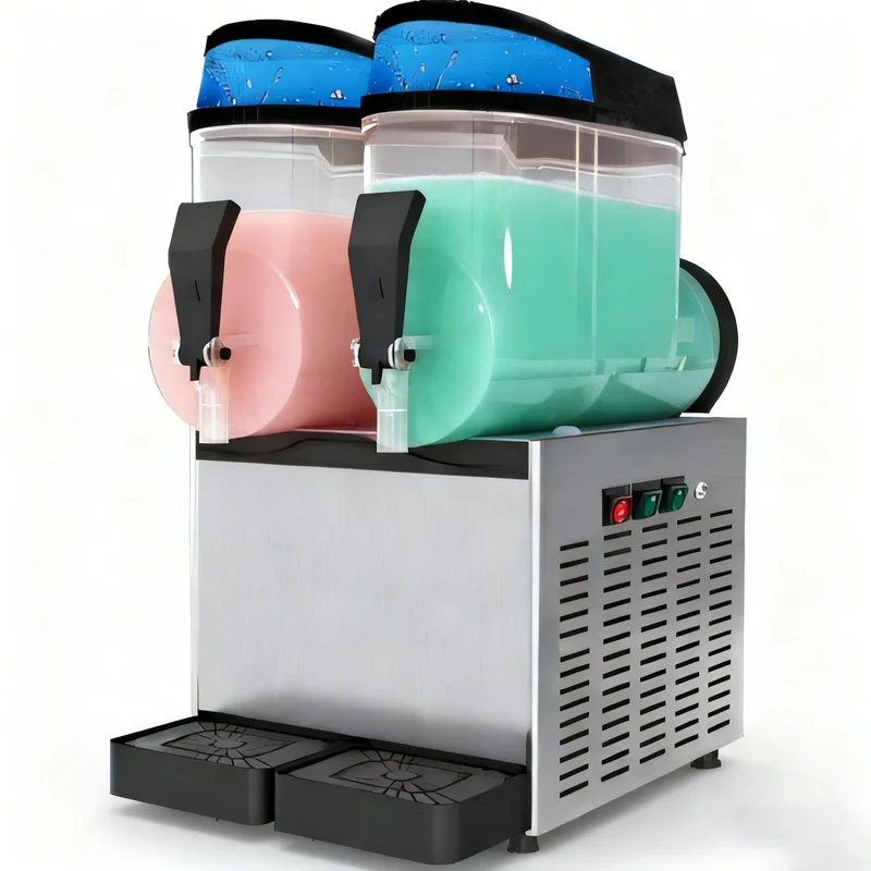 Slush Machine Commercial Energy Saving Automatic Stainless Steel Portable 24L 12kg/min 1100W Factory Direct Sales Wholesale