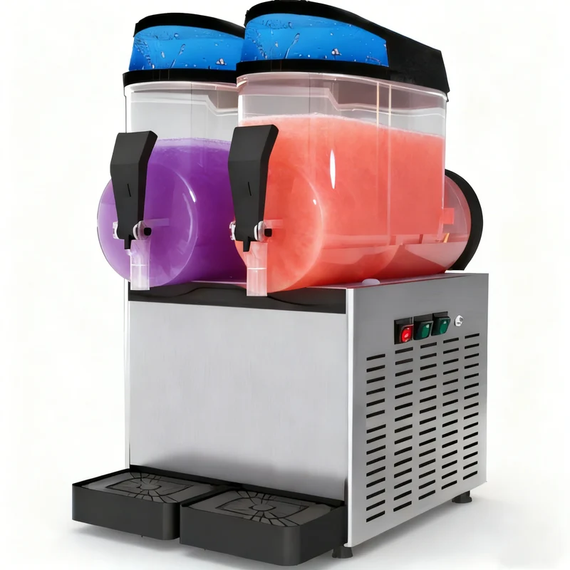 Slush Machine Commercial Energy Saving Automatic Stainless Steel Portable 24L 12kg/min 1100W Factory Direct Sales Wholesale