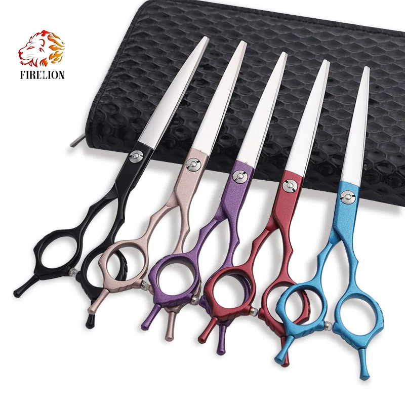 Firelion 6.5 Inch SUS440C Stainless Steel Pet Grooming Tool Cutting Scissors Dog Grooming Scissors