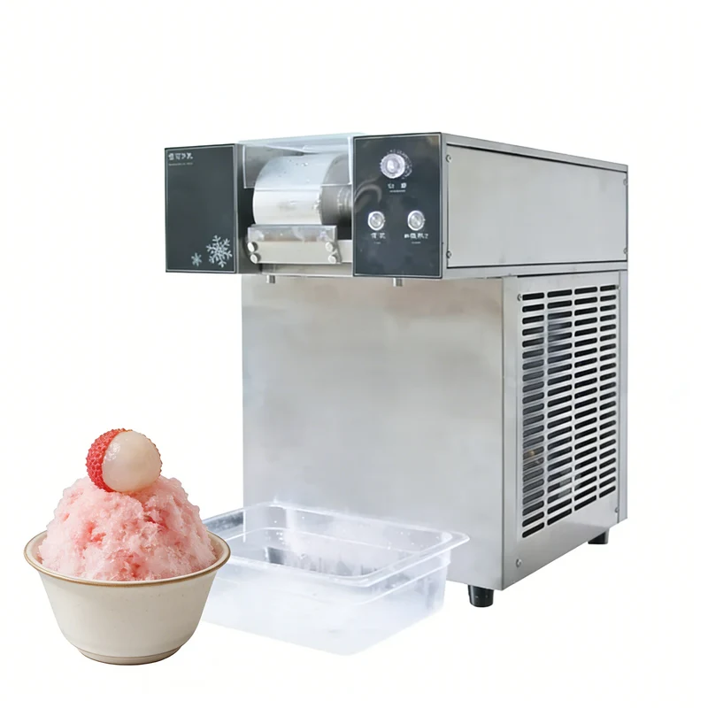 Portable Electric Snow Ice Shaver Machine Stainless Steel Eco-Friendly Commercial Hotel Household Outdoor Festival Fair Night