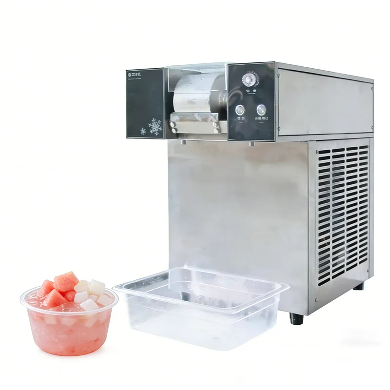 Portable Electric Snow Ice Shaver Machine Stainless Steel Eco-Friendly Commercial Hotel Household Outdoor Festival Fair Night