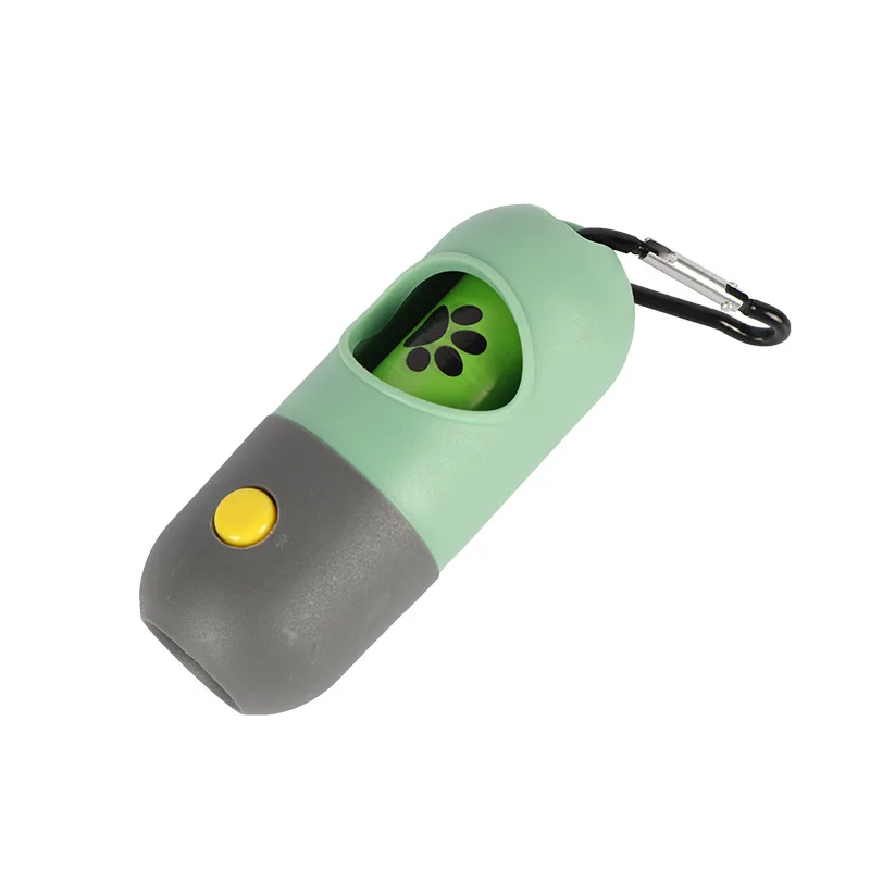 LED Light Dog Poop Bag Dispenser/ Holder for Dog With Free 15 Pcs Dog Waste Bag
