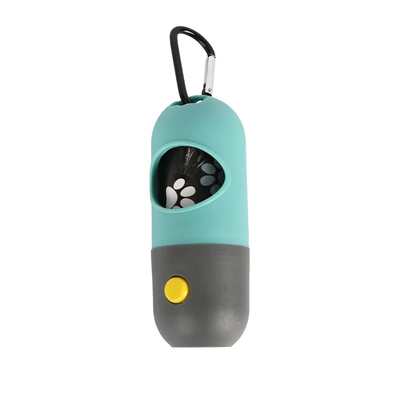 LED Light Dog Poop Bag Dispenser/ Holder for Dog With Free 15 Pcs Dog Waste Bag