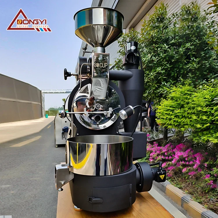 DONGYI Electric&Gas Type 1 kg 2kg 3kg 5kg 6kg Coffee Roaster with Manual Damper