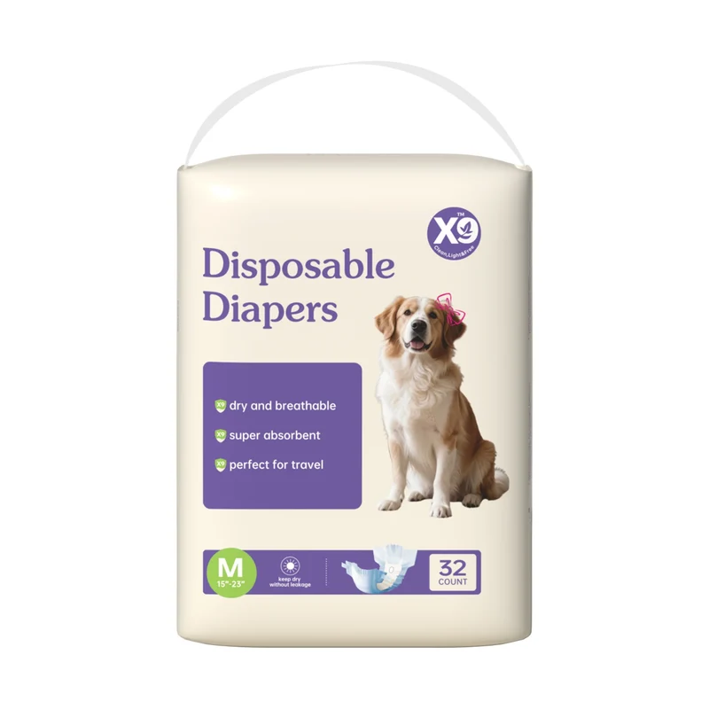 Disposable Female Dog Diapers Super Absorbent Leak-Proof for Heat Incontinence Travel