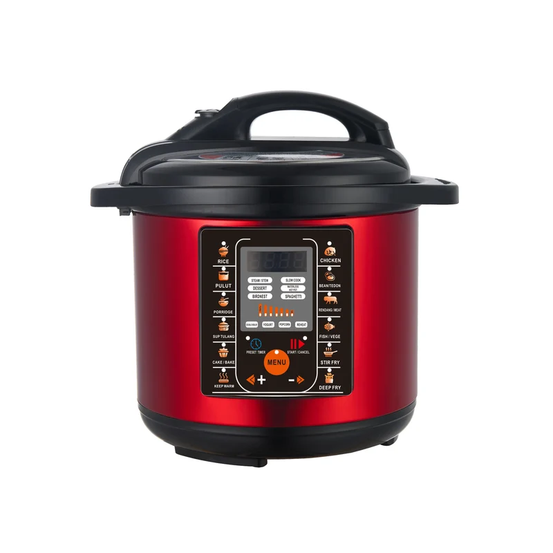 6L Electric Pressure Cooker - 22-in-1 Functions, 110-120V/60Hz, Customizable Panel, 24H Delay Timer, Dual Non-Stick Aluminum Pot