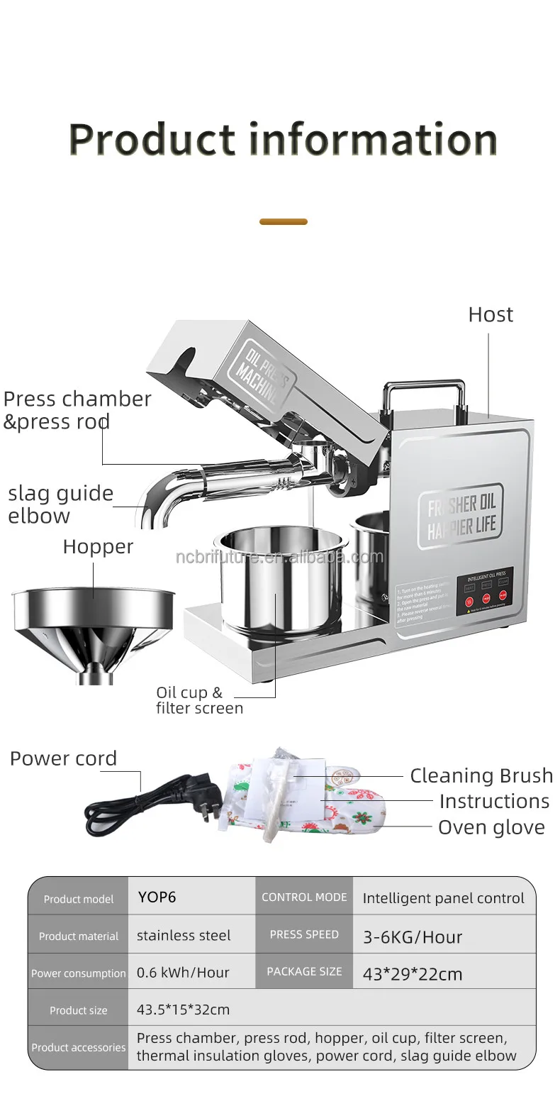 The Cheapest Household Oil Press Machine/Small Oil Pressing Machine