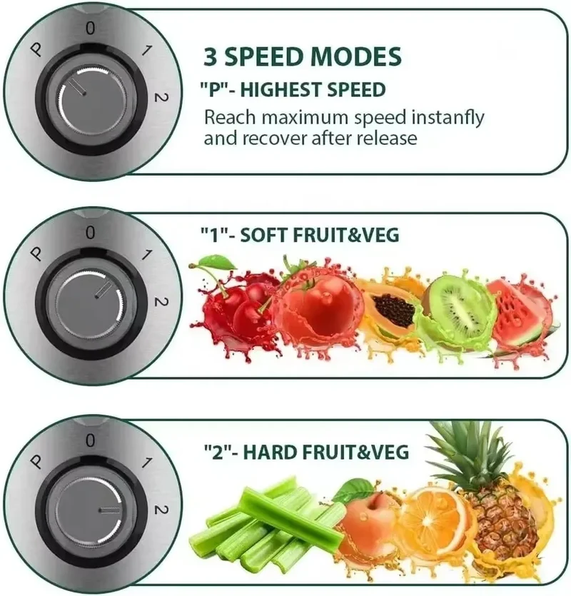 Commercial Multifunction 4 in 1 Juicer Blender Big Mouth Vegetable Extractor Electric Fruit Juicer Food Mixer for Household