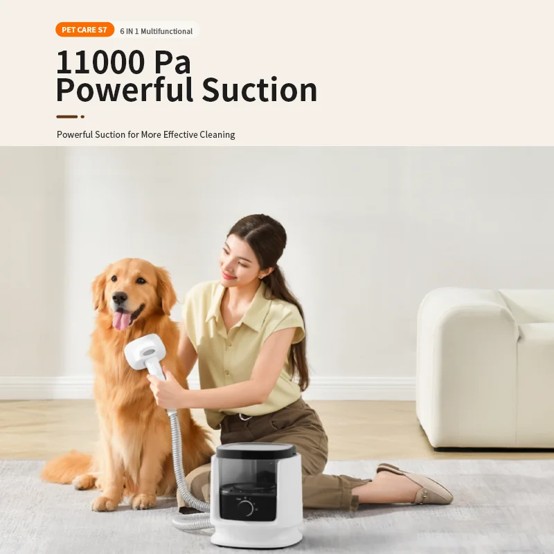 Pet Products Pet Vacuum Brush Best Automatic Dog Cat Hair Remover Pet Grooming Vacuum Cleaner Kit