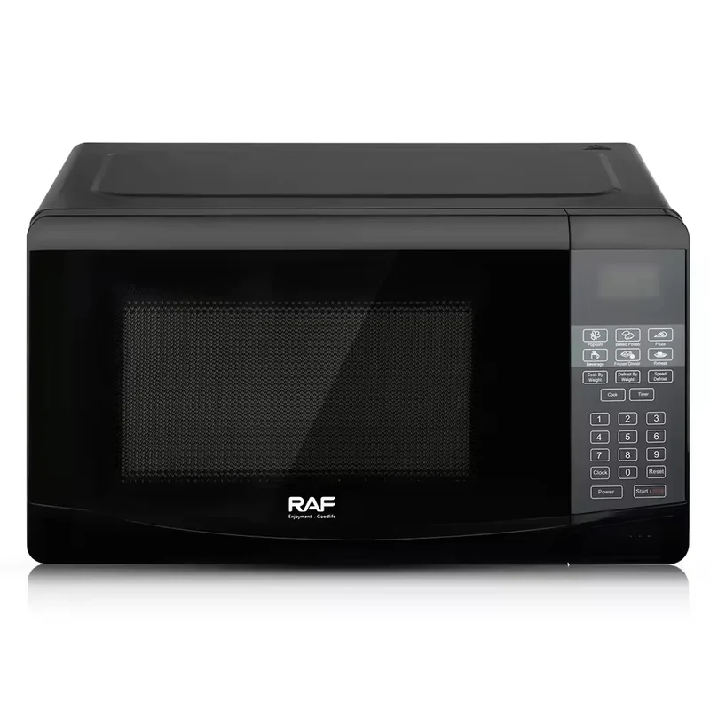 20L High Quality Mechanical Timer Control Microwave Oven Household Use Black Glass Housing 800W A+ Energy Efficient Touch