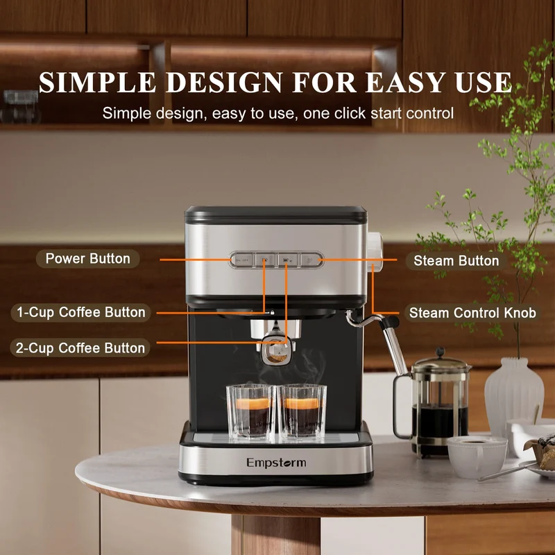 For 01E Electric Espresso Maker Coffee Machine 3-in-1 Household Use for Halloween and Christmas Gifts