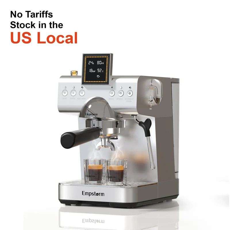 Empstorm Latest Design Coffee Maker Cold Brew Espresso Coffee Maker Italian Coffee Machine for Office Stock in the US Local