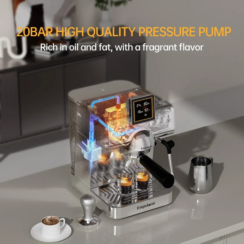 Empstorm Latest Design Coffee Maker Cold Brew Espresso Coffee Maker Italian Coffee Machine for Office Stock in the US Local