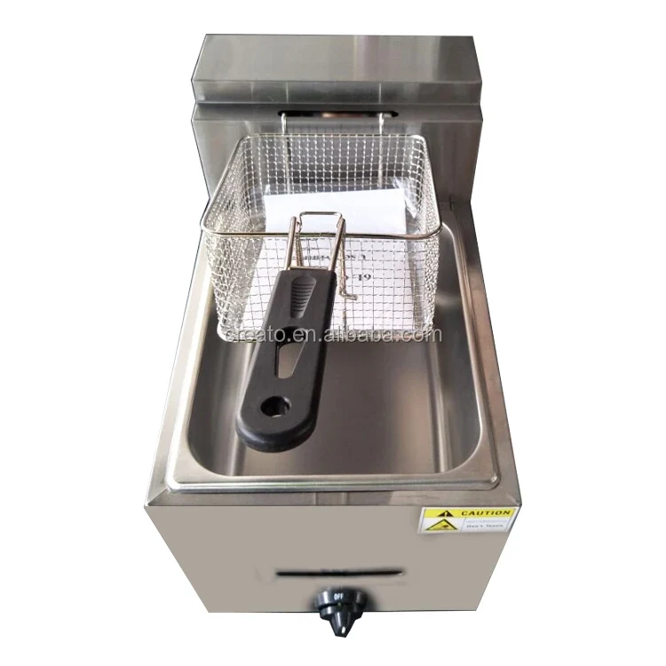 Single tank Tornado Potato Gas Deep Fryer
