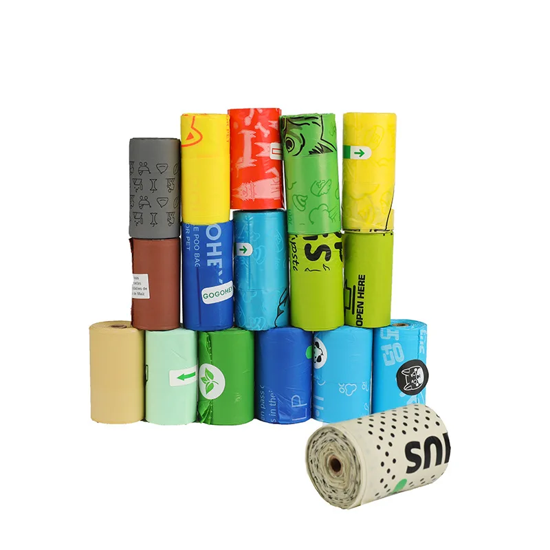 OEM ODM Pet Poop Bag Eco Corn Starch Poop Bag Dog Poop Bags Biodegradable for Dogs