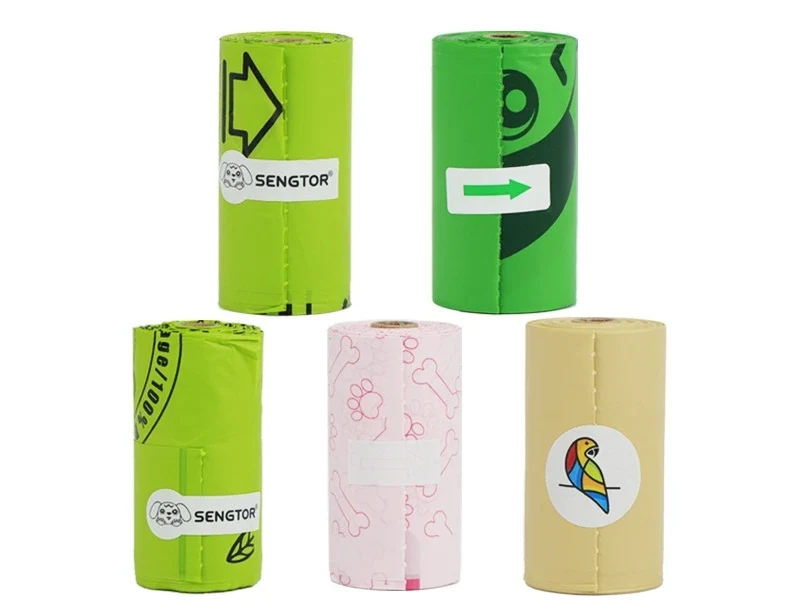 OEM ODM Pet Poop Bag Eco Corn Starch Poop Bag Dog Poop Bags Biodegradable for Dogs
