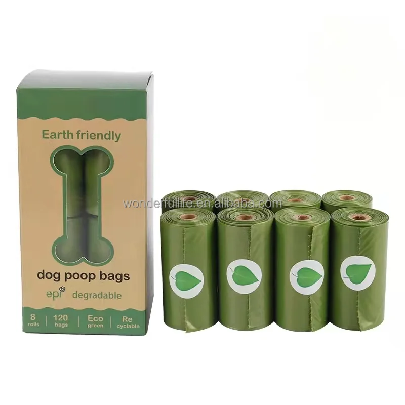 OEM ODM Pet Poop Bag Eco Corn Starch Poop Bag Dog Poop Bags Biodegradable for Dogs