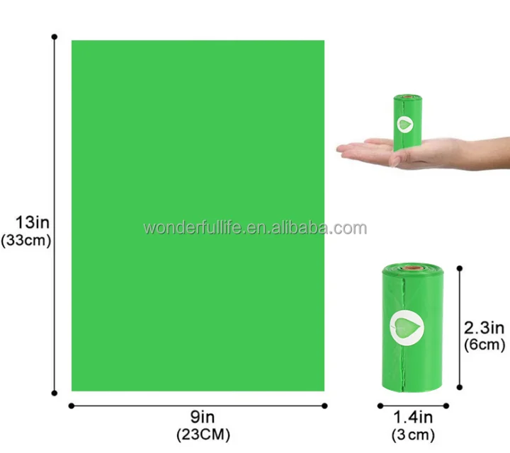 OEM ODM Pet Poop Bag Eco Corn Starch Poop Bag Dog Poop Bags Biodegradable for Dogs