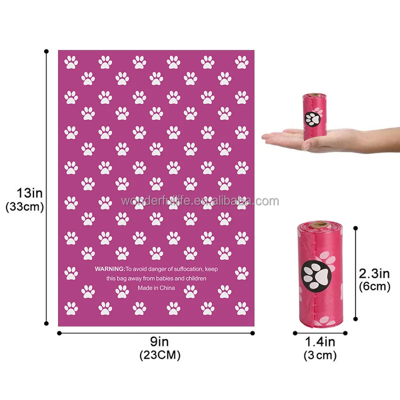 OEM ODM Pet Poop Bag Eco Corn Starch Poop Bag Dog Poop Bags Biodegradable for Dogs