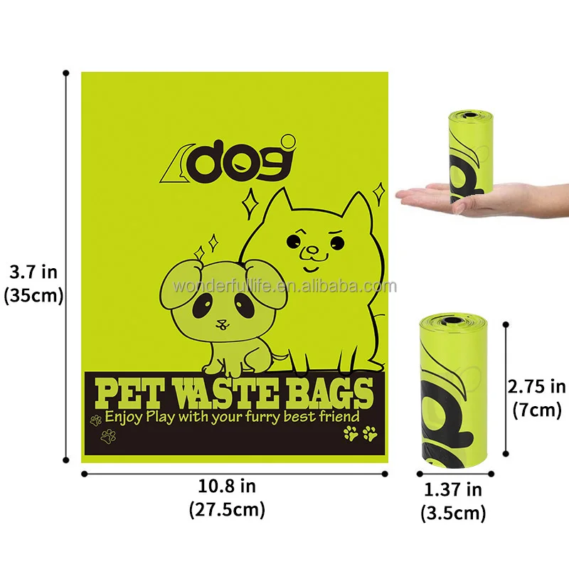 OEM ODM Pet Poop Bag Eco Corn Starch Poop Bag Dog Poop Bags Biodegradable for Dogs