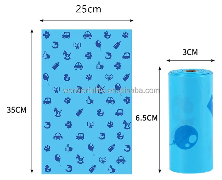 OEM ODM Pet Poop Bag Eco Corn Starch Poop Bag Dog Poop Bags Biodegradable for Dogs