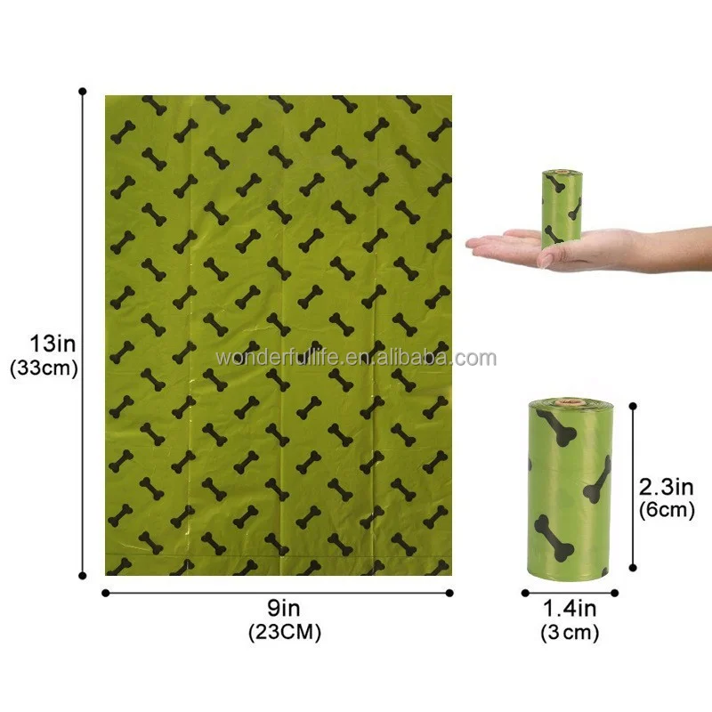 OEM ODM Pet Poop Bag Eco Corn Starch Poop Bag Dog Poop Bags Biodegradable for Dogs