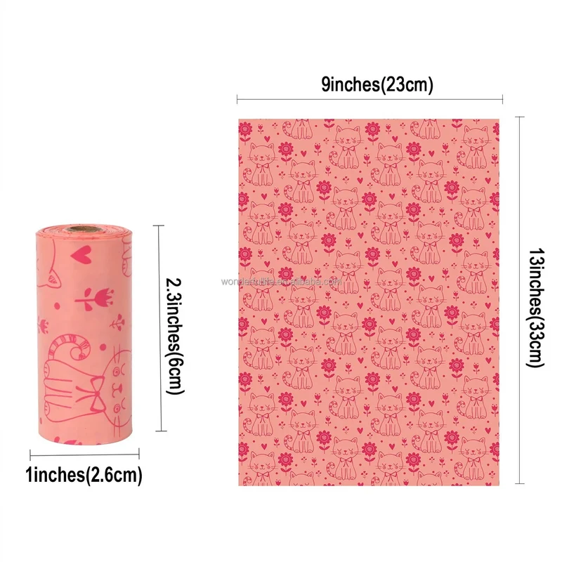 OEM ODM Pet Poop Bag Eco Corn Starch Poop Bag Dog Poop Bags Biodegradable for Dogs