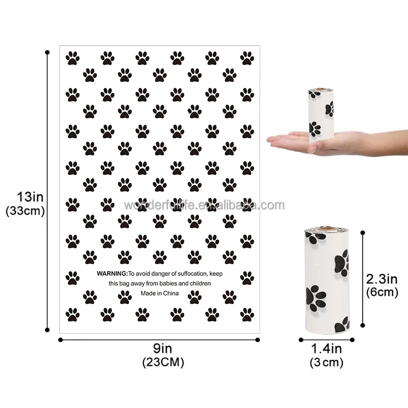 OEM ODM Pet Poop Bag Eco Corn Starch Poop Bag Dog Poop Bags Biodegradable for Dogs