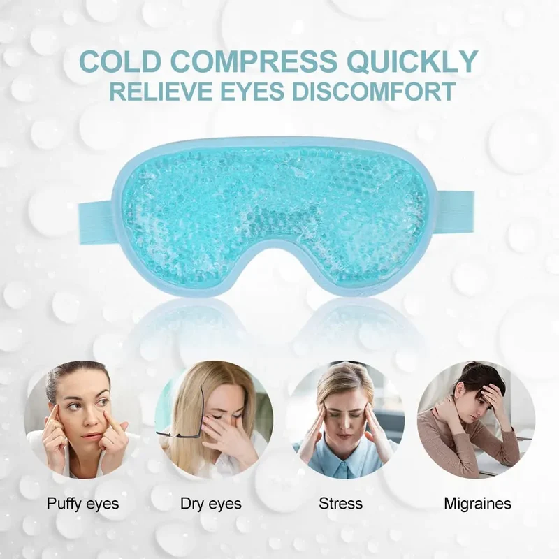 2025 New Medical Freezable Cooling Eye Mask Hot or Cold Gel Eye Compress Eye Health Supplies