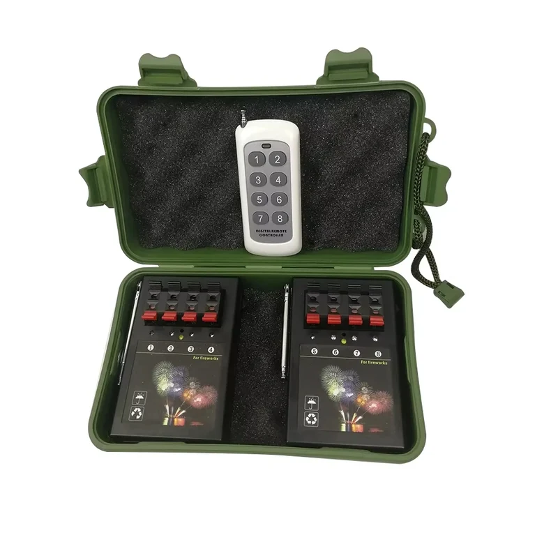 Channel Cold Pyro Electric Igniters Base Rotate Swing Wheel Wireless Remote Control Stage Fountain Fireworks Firing System
