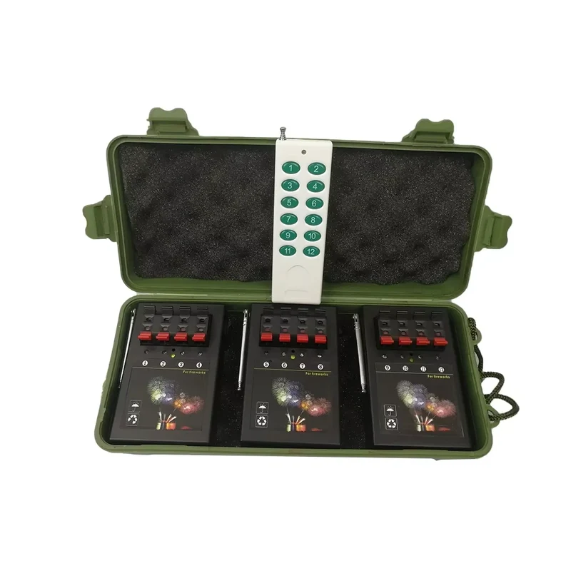 Channel Cold Pyro Electric Igniters Base Rotate Swing Wheel Wireless Remote Control Stage Fountain Fireworks Firing System