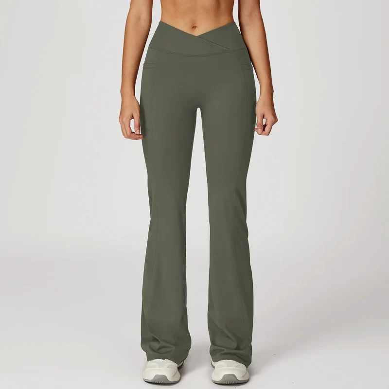 YIYI Wholesale 5pcs Summer High Quality Workout Suits Cooling Flare Leggings Athletic Sets Girls Gym Clothing Sets for Women