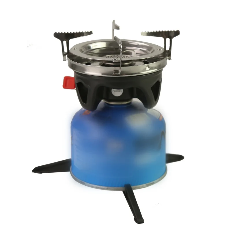 STARCAMP 1100ml Outdoor Camping Cooking System Fastboil Jet Cooker Gas Stove Stainless Steel Pot with 1L Capacity Packed in Bag