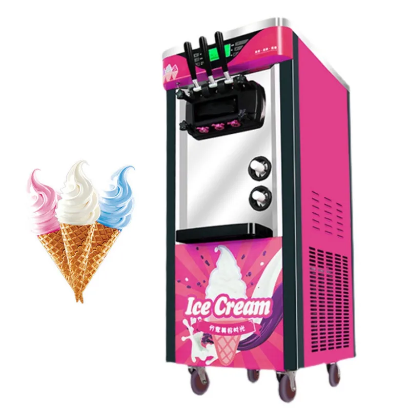 2-in-1 Automatic Commercial Ice Cream Machine Soft Ice Cream and Coffee From Fruit and Milk for Coffee Shops