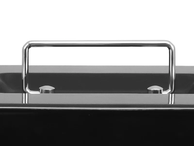 AJF Black Cold Rolled Steel Cash Safe Box Combination Lock Secure 7.87"x6.30"x3.54" Money Tray for Indoor/Outdoor Use Model
