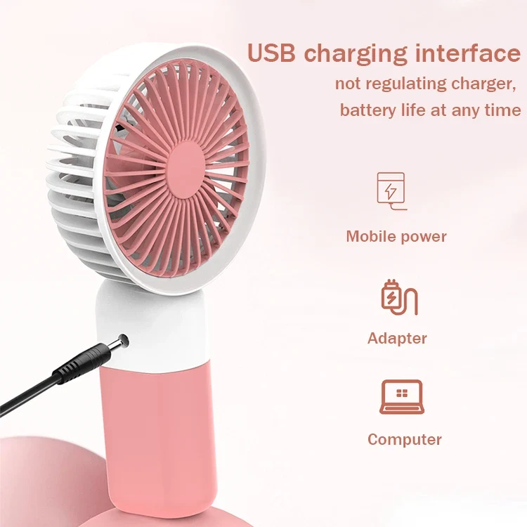 Summer Sale Portable Mini Fan Usb Rechargeable Mini Ventilador Air Cooler Hand Held Small Handheld Mini Ventilateur