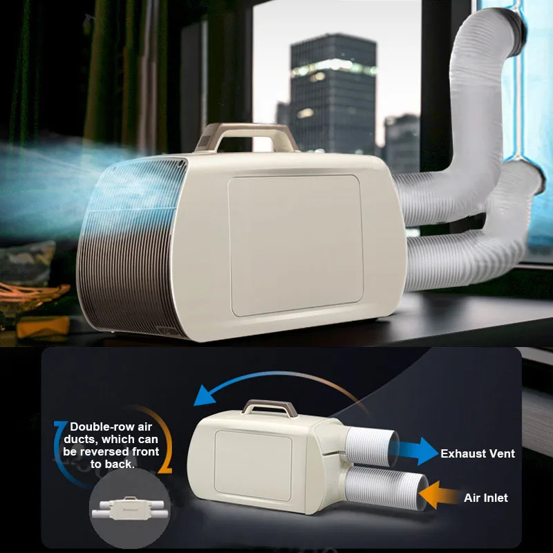 Best Sales New Model Cold Warm Outdoor 1600W 220V Air Conditioner Drain-Free Home Vehicle-Mounted Portable Air Conditioner