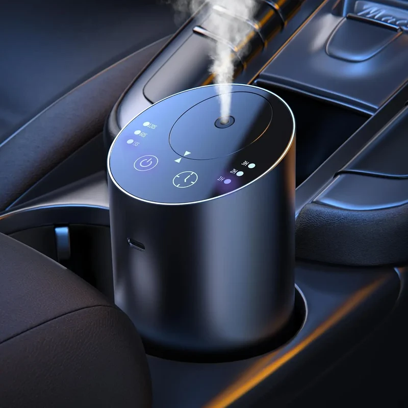 Leak Proof Aluminum USB Rechargeable Smart Cold Mist Cordless Aromatherapy Diffuser with Timing Function for Car Office & Room