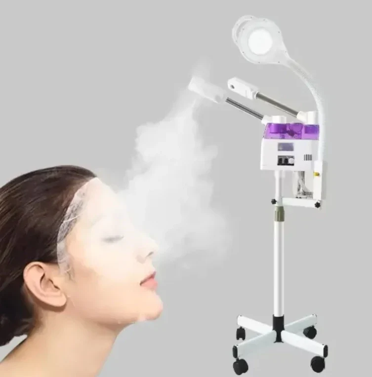 Ozone Aromatherapy Facial Sauna Hot Sale 3 in 1 Steamer Face Steam Spa Vapor Hot and Cold Spray 2025 Vapor