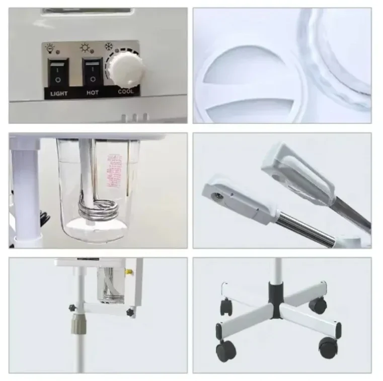 Ozone Aromatherapy Facial Sauna Hot Sale 3 in 1 Steamer Face Steam Spa Vapor Hot and Cold Spray 2025 Vapor