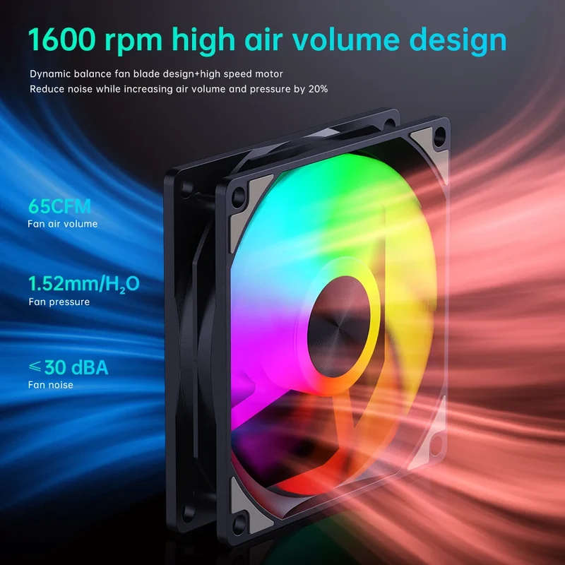 SNOWMAN AK120mm PC Case Fans Quiet Brushless SYNC ARGB with 1.8W Power USB Interface 5V Heatsink for Computer Cooling Low MOQ