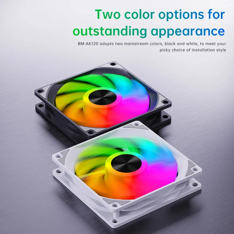 SNOWMAN AK120mm PC Case Fans Quiet Brushless SYNC ARGB with 1.8W Power USB Interface 5V Heatsink for Computer Cooling Low MOQ