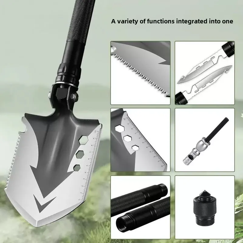 ODM & OEM Outdoor Shovel Industrial Grade Portable Steel Multitool Detachable Garden Equipment Camping Shovels