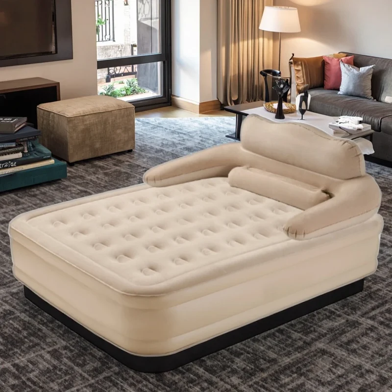 Auto-Inflating PVC Inflatable Air Mattress Multi-Surface for Camping Home Versatile for School Hospital Bedroom Guests