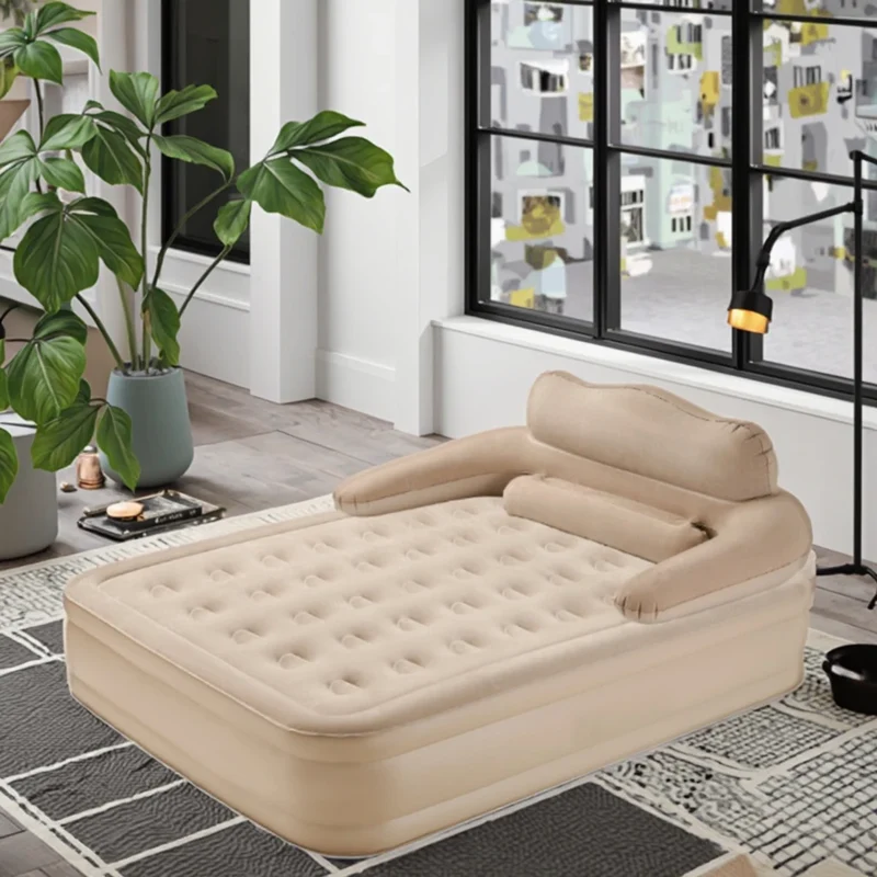 Auto-Inflating PVC Inflatable Air Mattress Multi-Surface for Camping Home Versatile for School Hospital Bedroom Guests