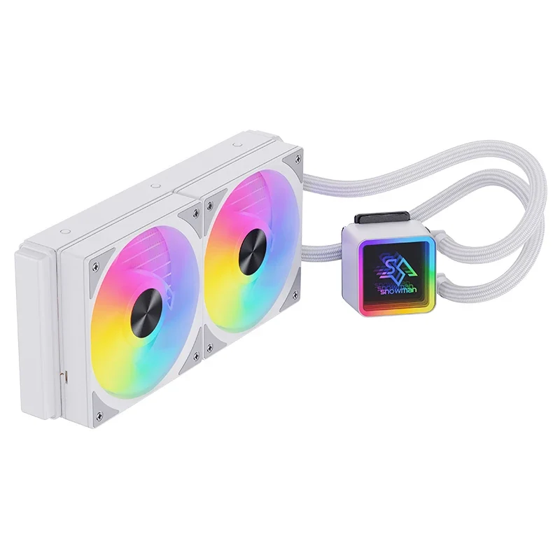 SNOWMAN KS240 Gaming AIO CPU Liquid Cooler PWM ARGB Lighting Radiator Cooling System CPU Liquid Cooler LGA1700 1366 AM5 AM4